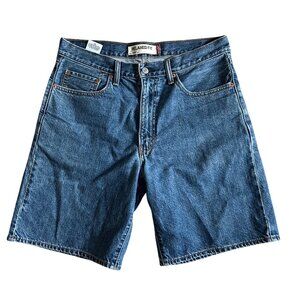 Vintage Y2K Levis 550 Men's Sz 34 Relaxed Fit Denim Jean Shorts Blue